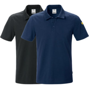 AET ESD piké-skjorte fra AET samlebilde svart og mørk marineblå