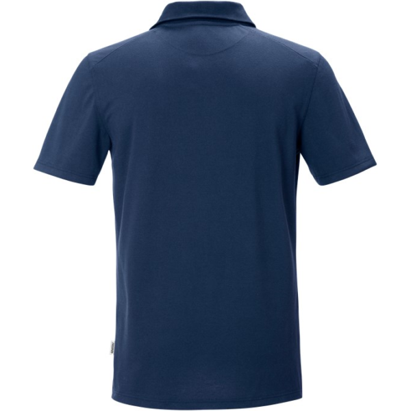 AET ESD piké-skjorte mørk marineblå bak fra AET