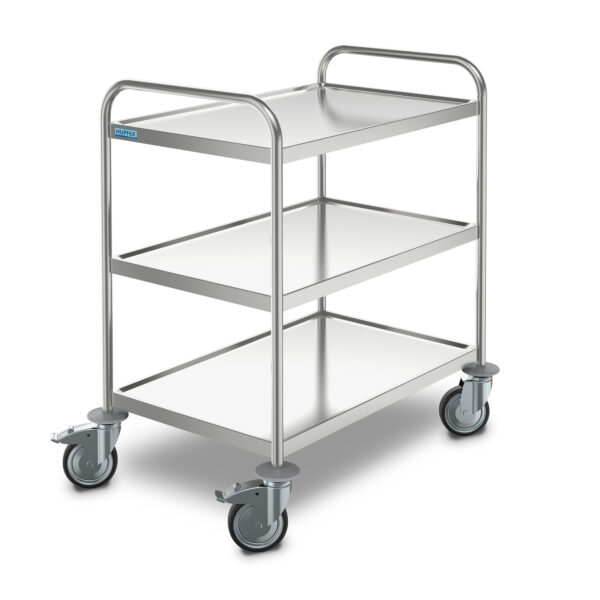 Medisinsk trillebord med 3 hyller fra AET