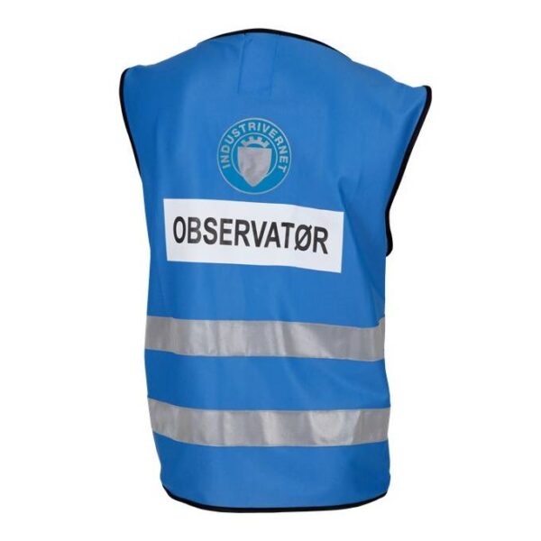 Wenaas refleksvest observatør fra AET kongeblå bakfra